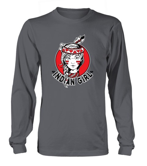Indian Girl Warrior Skull Is Ready For Battle Women's Long Sleeve