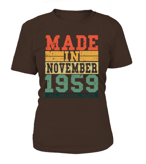 1959 Birthday November Vintage Saying Women's T-Shirt