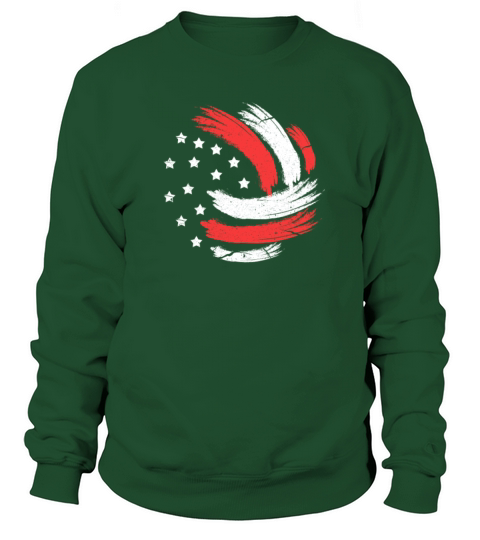 Volleyball USA Flag Women's Sweatshirt