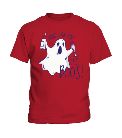 here im for the boos funny ghost t-shirt Kids T-Shirt