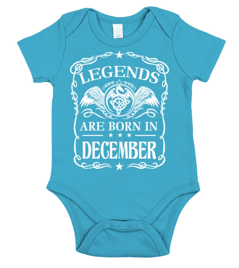 Legends are born in December Short Sleeve Baby One-Piece