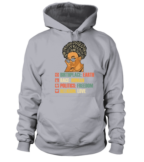 Vintage Juneteenth Black Women American Pride Afro Women's Hoodie