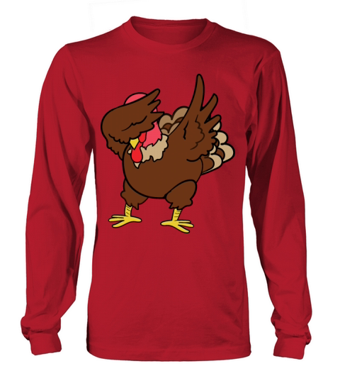 Happy Thanksgiving Dabbing Dab Turkey Gobbler Women's Long Sleeve