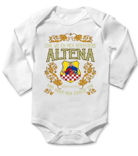 ALTENA EGAL WO ICH MICH HERUMTREIBE Long Sleeve Baby One-Piece