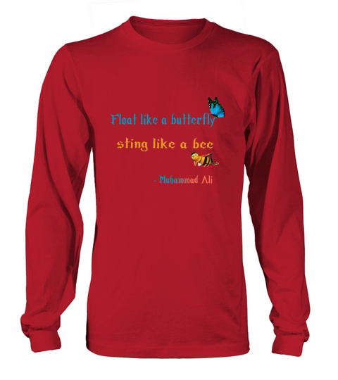Float like a butterfly sting like a bee design Women's Long Sleeve