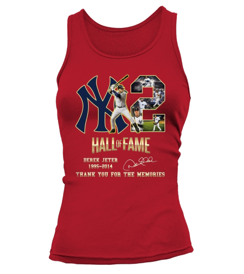 Hall Of Fame Derek Jeter 1995 2014 Thank You For The Memories Signature Tank top Woman