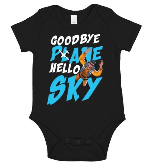 GOODBYE PLANE HELLO SKY Short Sleeve Baby One-Piece