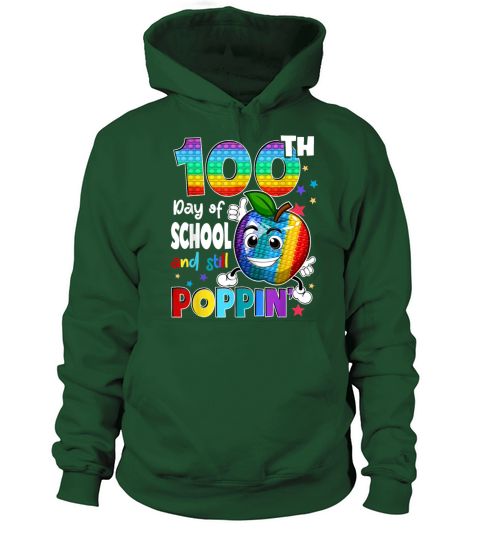100th Day Pop it Happy 100 Days Of School Women's Hoodie