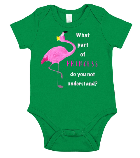 Flamingo Princess understand Short Sleeve Baby One-Piece