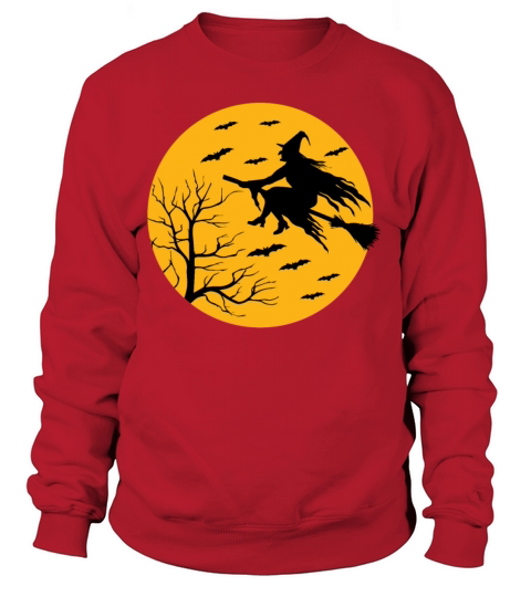 Witch ride broom Women's Sweatshirt