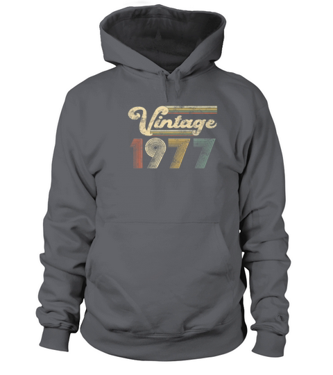 44 Years Old - Vintage Best Of 1977 44Th Birthday Women's Hoodie