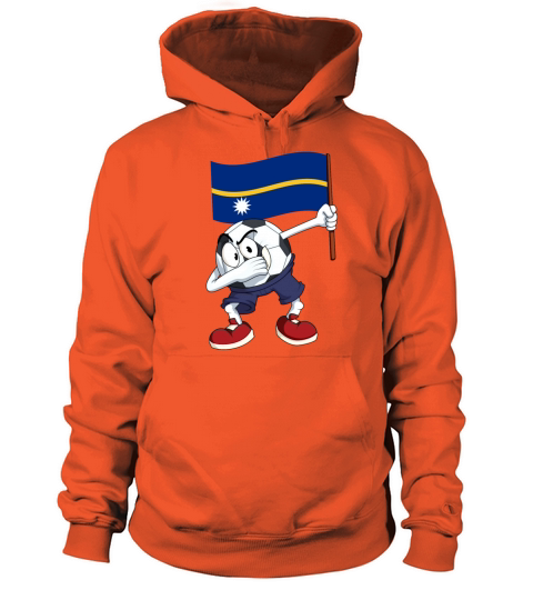 Nauru Dabbing Soccer Ball Women's Hoodie