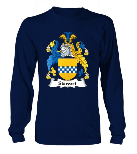 Stewart Family Crest Scottish Family Crests Long sleeved Unisex