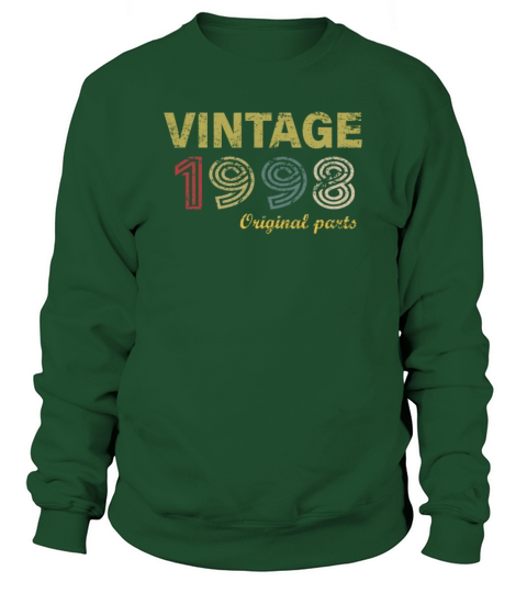Vintage 1998 Original Parts 22nd Birthday Gifts Men's Sweatshirt