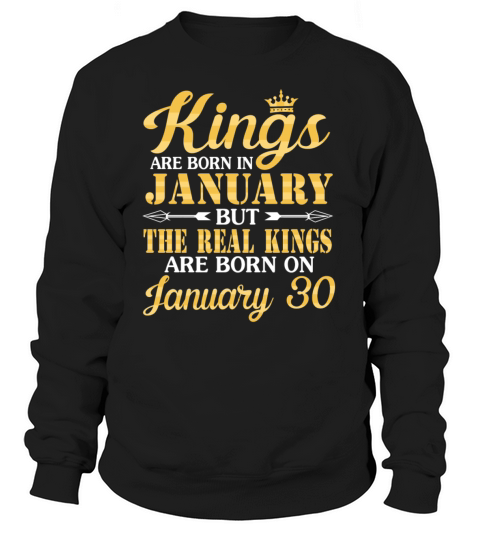 Kings Are Born In January Real Kings Are Born On J Women's Sweatshirt