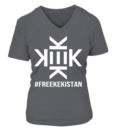 Hashtag Free Kekistan V-neck T-Shirt Woman