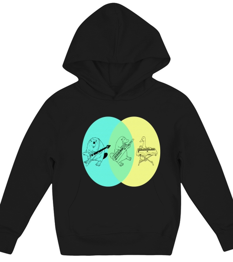 Keytar Platypus Venn Diagram - Womens Performance T-Shirt 1 Kids Hoodie