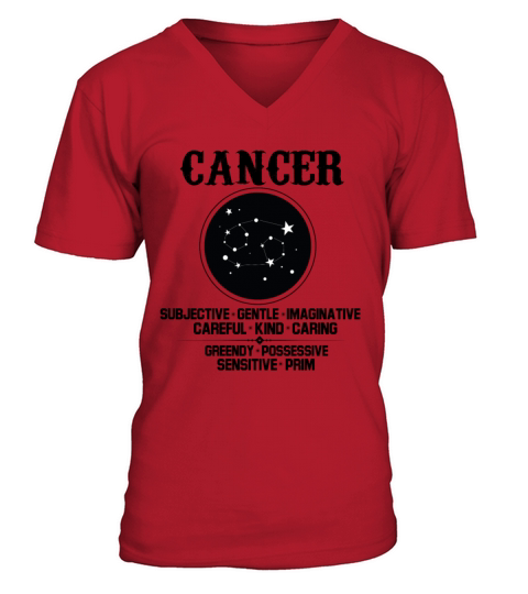 Cancer Zodiac Sign Men's V-Neck T-shirt