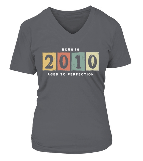 2010 Birthday vintage Gift Idea Women's V-Neck T-shirt
