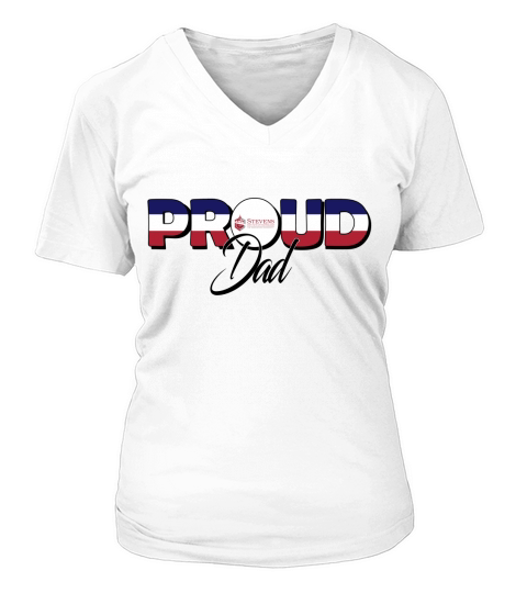 Proud Dad Stevens Institute of Technology University Best Family Gifts V-neck T-Shirt Woman