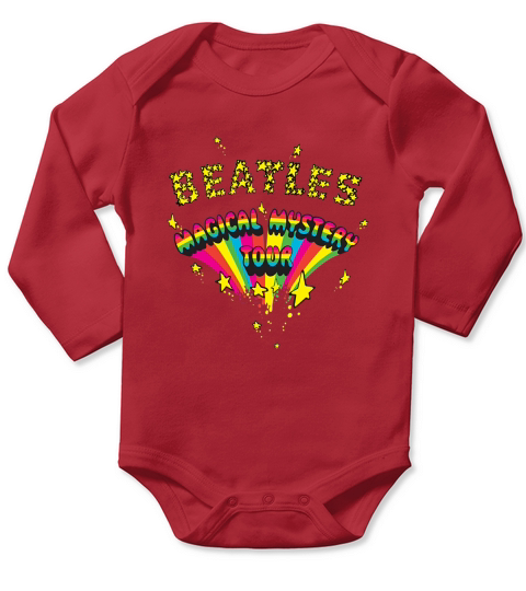 The Beatles Magical Mystery Tour Rainbow Long Sleeve Baby One-Piece