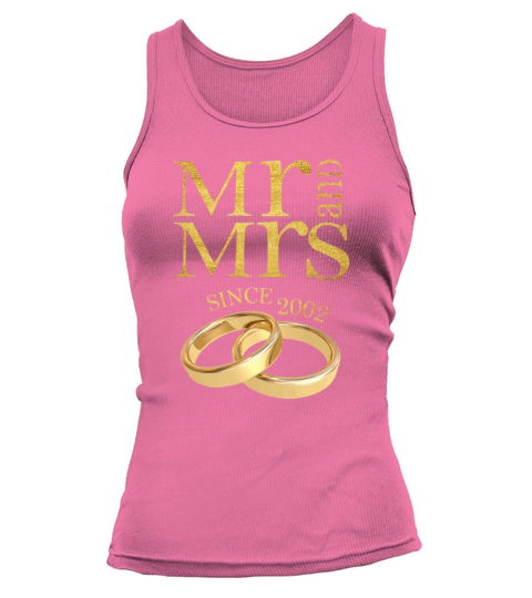 Mr and Mrs since 2002 Wedding Anniversary Couple gift Women's Tank Top