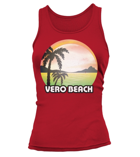 Vintage Vero Beach Florida FL Retro 70s Summer Women's Tank Top
