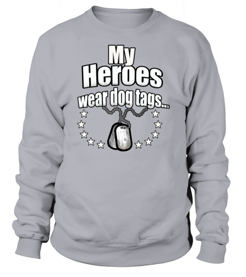 Heroes wear dog tags Women's Sweatshirt