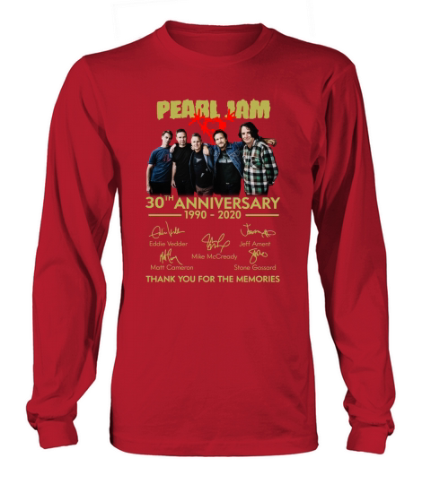 pearl jam print design Long sleeved Unisex