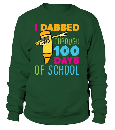 100 Days of School Dabbing Crayon Women's Sweatshirt