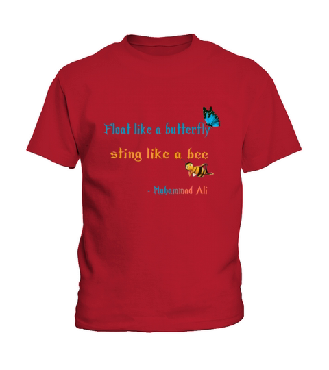 Float like a butterfly sting like a bee design Kids T-Shirt