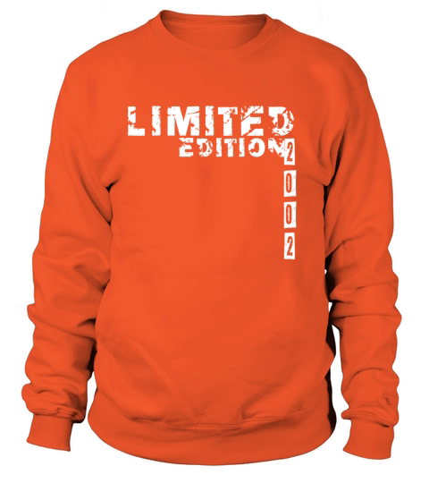 Limited Edition 2002 Birthday Boys Girl Men's Sweatshirt