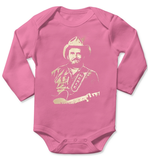 Merle Haggard Long Sleeve Baby One-Piece