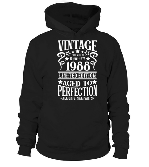 1988 Vintage Birthday Aged to Perfection Women's Hoodie