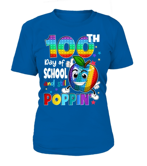 100th Day Pop it Happy 100 Days Of School Women's T-Shirt