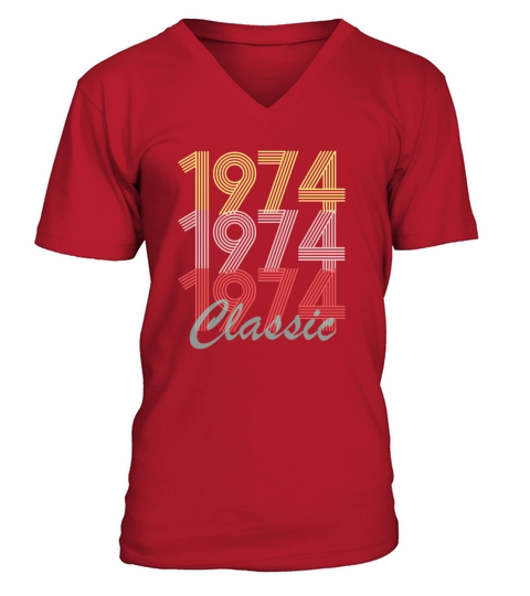 Vintage 1974 Classic Men's V-Neck T-shirt