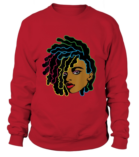 Black Woman African Afro Hair Cool Black History Women's Sweatshirt