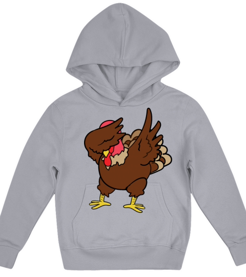 Happy Thanksgiving Dabbing Dab Turkey Gobbler Kids Hoodie