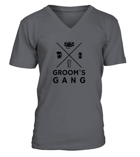 Groom party with drinks Men's V-Neck T-shirt
