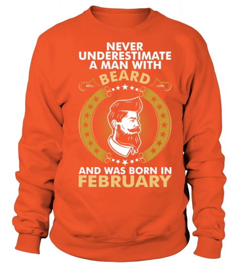 Beard Born In February Women's Sweatshirt