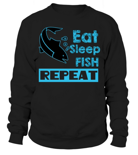 Fishing Eat Sleep Fish Repeat Fisher Gift Grandpa Men's Sweatshirt
