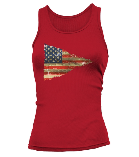 12 Vintage Distress US Flag 6 Tank top Woman