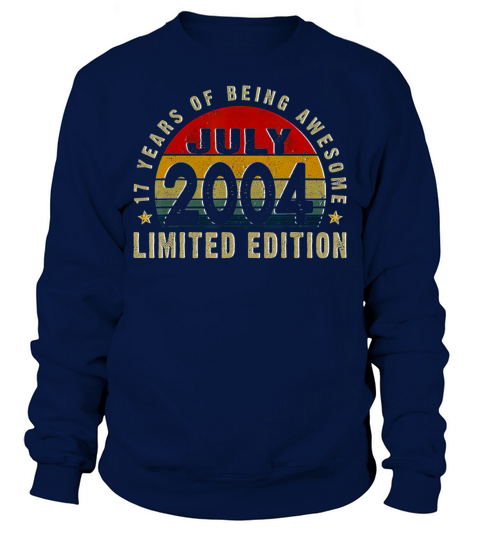 17 Years Old Vintage 2004 Limited Edition 17th Men's Sweatshirt