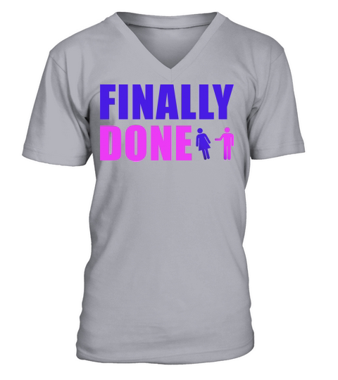Finally Done Relationship Breakup Couple Divorce H Men's V-Neck T-shirt