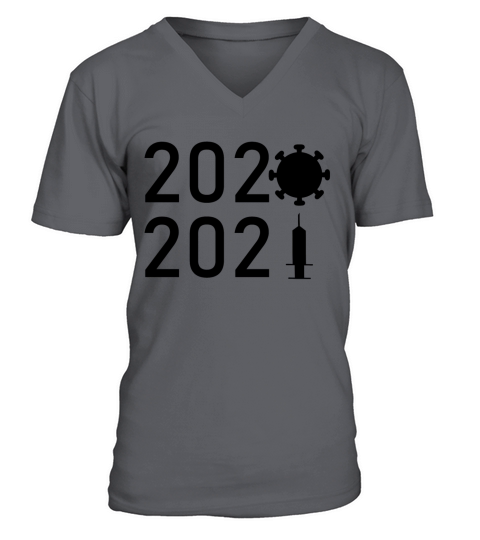 New year 2021 covid19 vs vaccin Men's V-Neck T-shirt