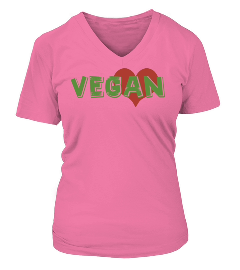 VEGAN HEART Women's V-Neck T-shirt