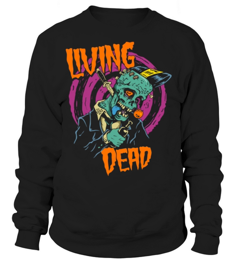 Horror Art The Living Zombie Psychobilly Punk Art Women's Sweatshirt