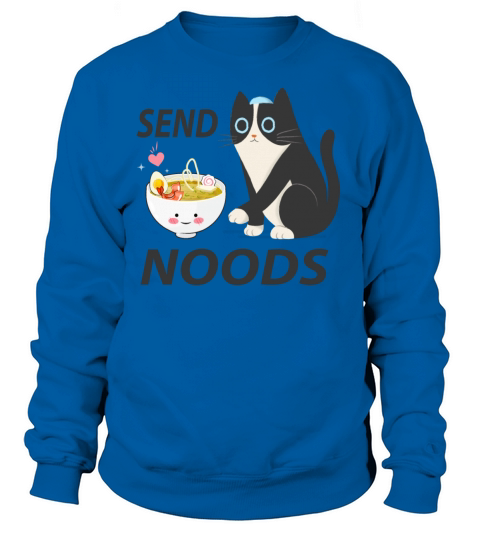 Send Noods Cute Cat Japanese Drwing Women's Sweatshirt