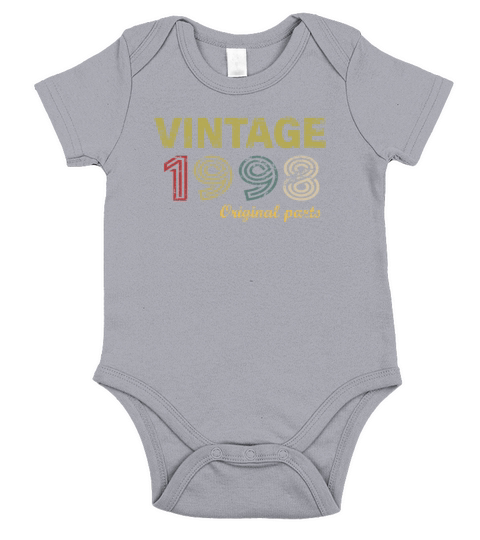 Vintage 1998 Original Parts 22nd Birthday Gifts Short Sleeve Baby One-Piece