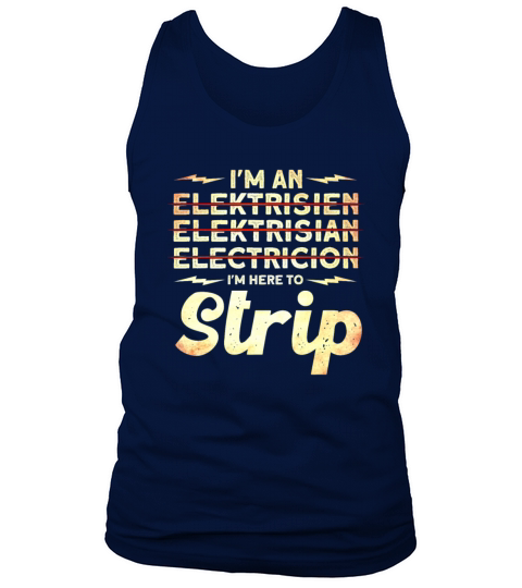 Electricial Worker Professional Electrician Men's Tank Top